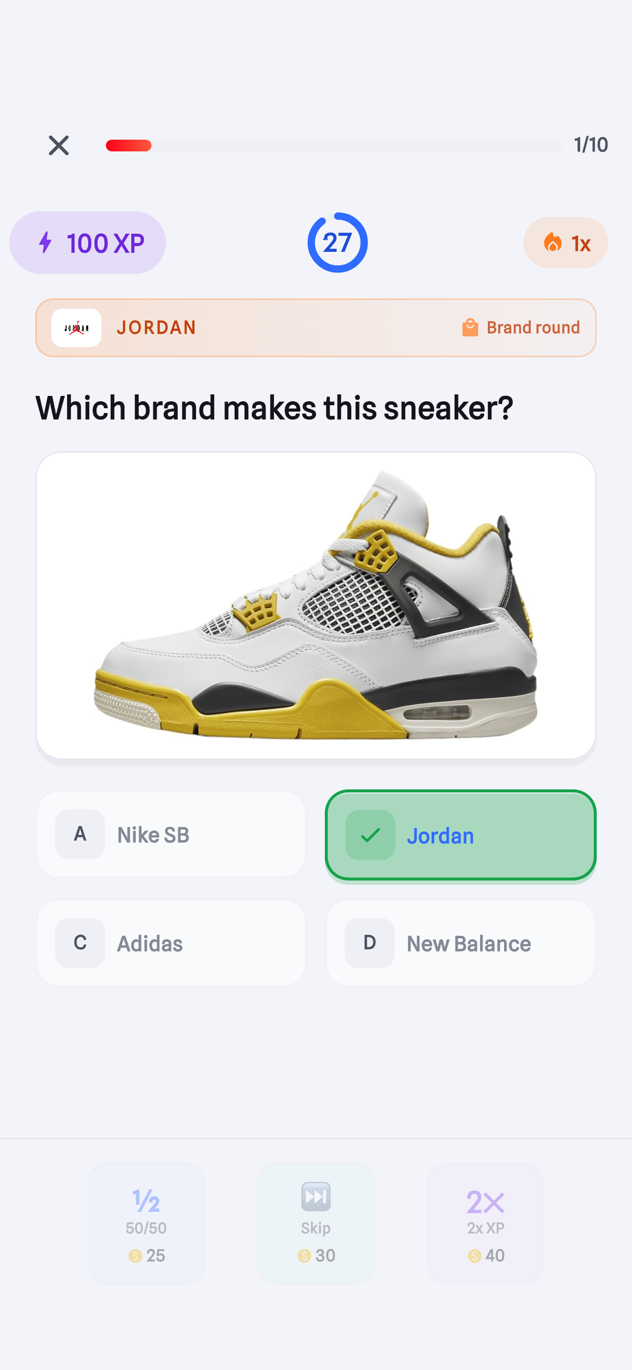 A timed sneaker question in Sni K’s